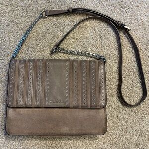 Michael Kors Brooklyn Grommet Large Crossbody Leather & Suede Crossbody Cindy